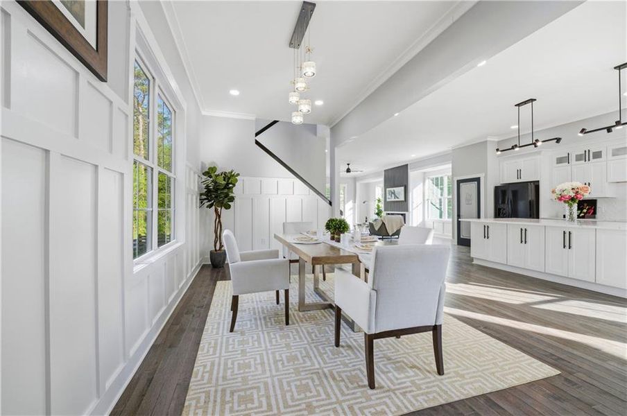 Furnished interior view inside a new home in , Atlanta (Image 3).