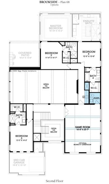 2D floor plan layout for the Brookside by Landon Homes in Fields - Brookside North, Frisco, TX (Image 23). 2D floor plan layout for the Brookside by Landon Homes in Fields - Brookside North, Frisco, TX (Image 23).