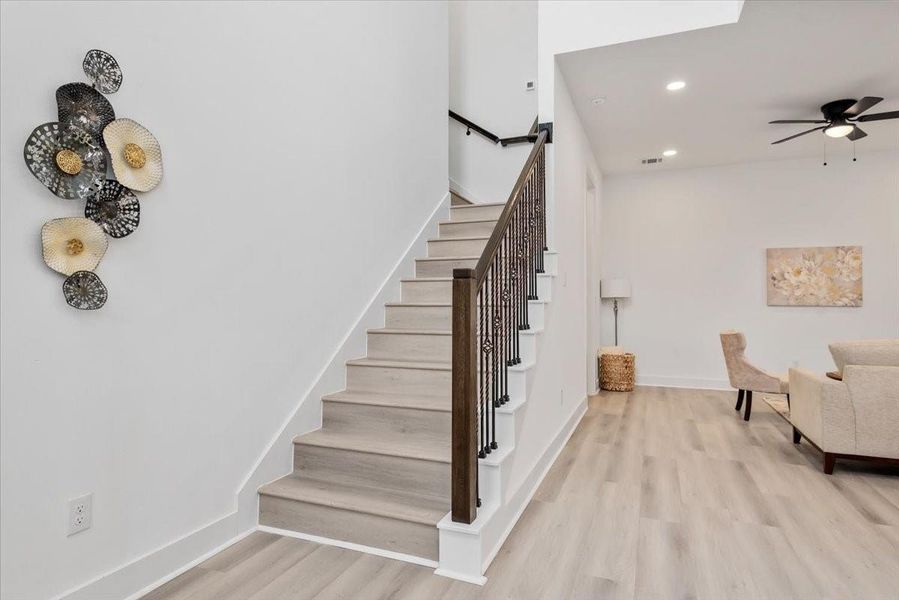 Furnished interior view inside a new home in , Houston (Image 13).