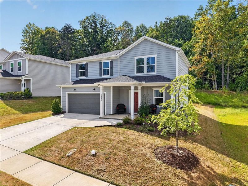 Front exterior of a new home in , Gainesville, GA, highlighting curb appeal (Image 28).