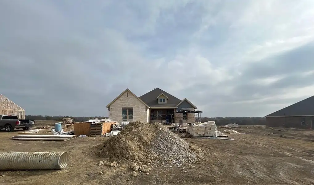 In-progress construction of a new home in Creekview Addition, Van Alstyne, TX (Image 4).