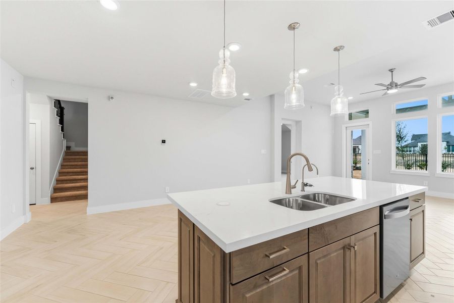 Furnished interior view inside a new home in Elyson, Katy (Image 12).