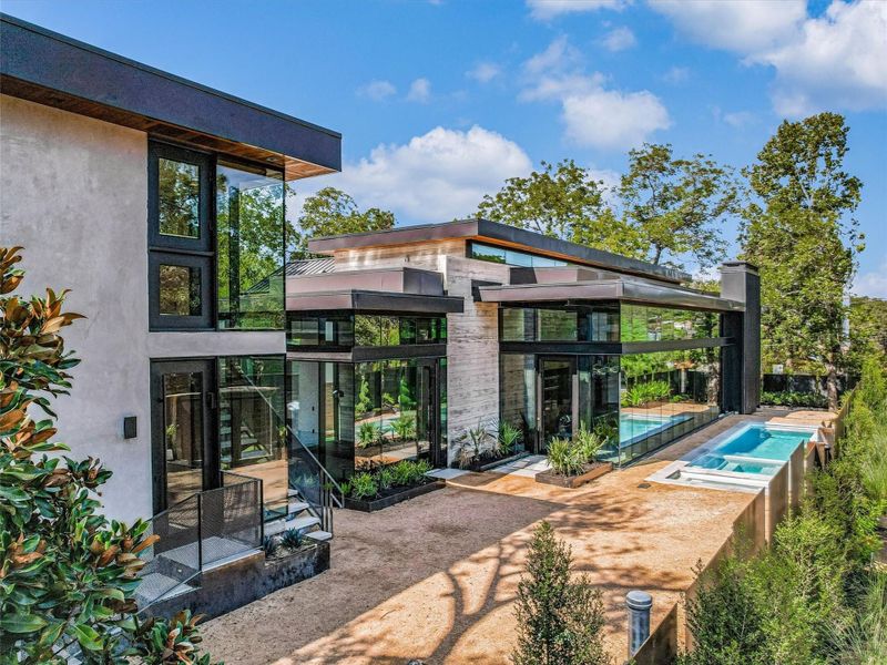 Front exterior of a new home in , Austin, TX, highlighting curb appeal (Image 25). Front exterior of a new home in , Austin, TX, highlighting curb appeal (Image 25).
