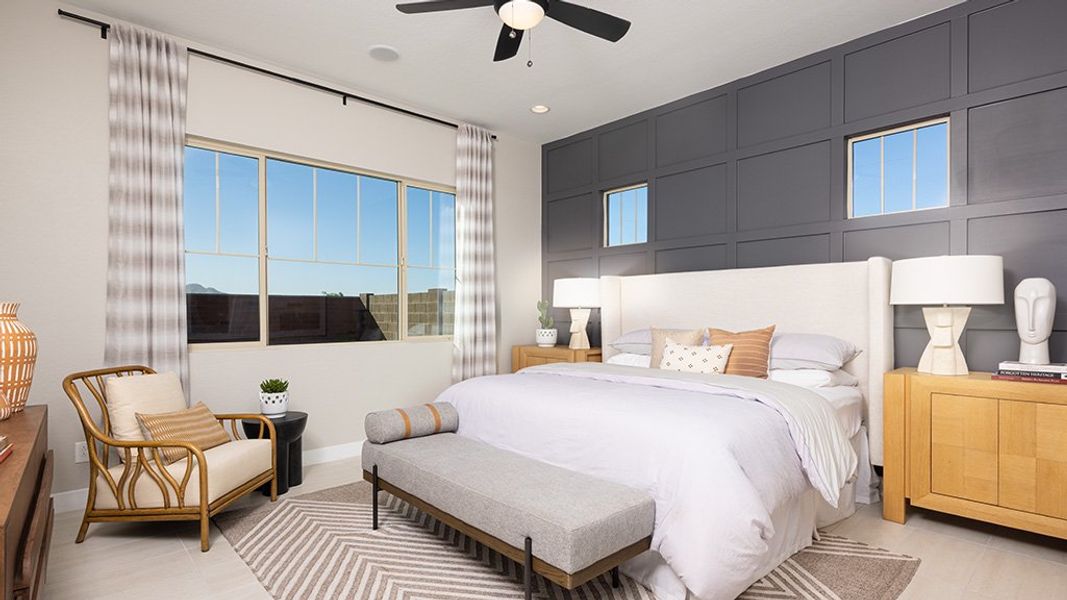 Furnished interior view inside a new home in Ellsworth Ranch, Queen Creek (Image 6).