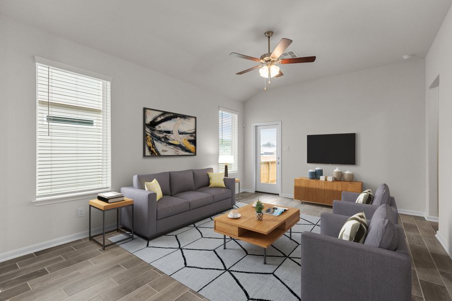 Furnished interior view inside a new home in Bricewood, Helotes (Image 5).