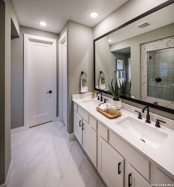 Furnished interior view inside a new home in Alsatian Oaks, Castroville (Image 17).