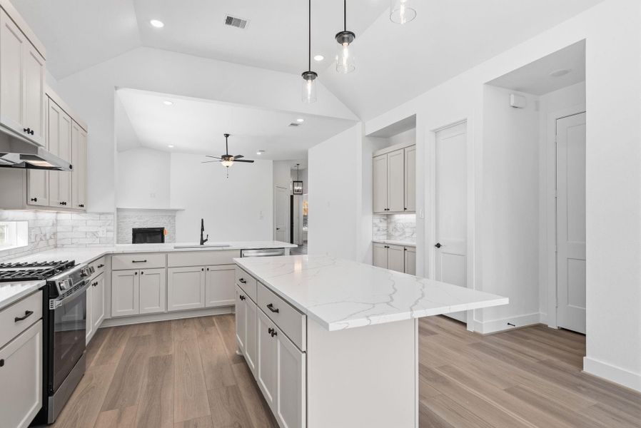 Furnished interior view inside a new home in Wood Leaf Reserve, Tomball (Image 13).