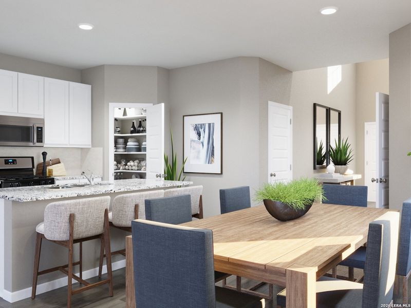 Furnished interior view inside a new home in Timber Creek, San Antonio (Image 18).