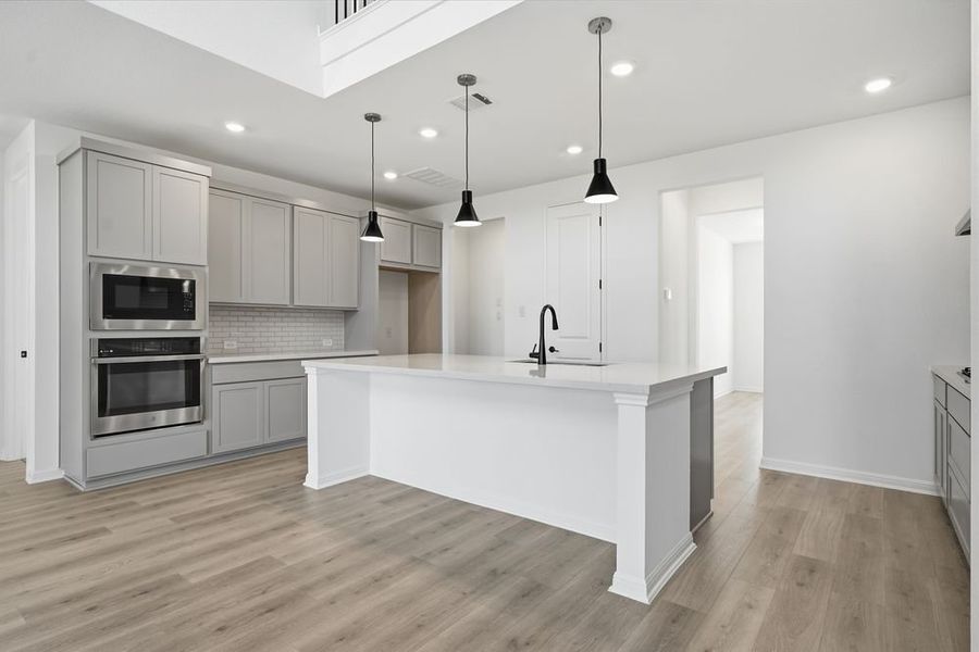 Furnished interior view inside a new home in Parkside on the River, Georgetown (Image 5).