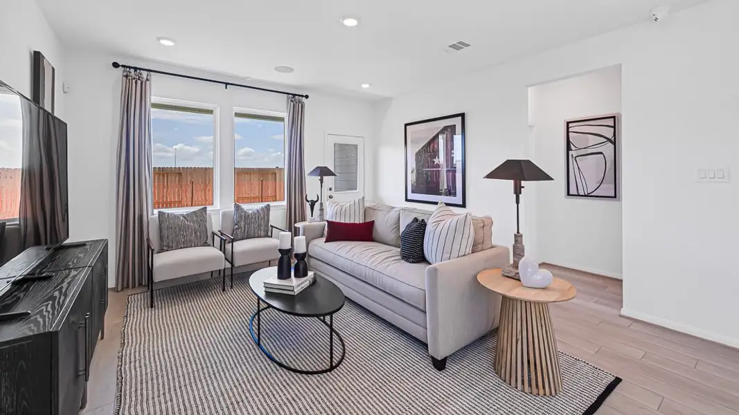 Furnished interior view inside a new home in Redbud, Hockley (Image 3).