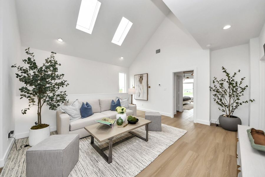 Furnished interior view inside a new home in , Houston (Image 43).