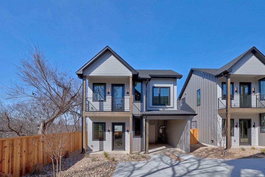 Front exterior of a new home in , Austin, TX, highlighting curb appeal (Image 22).