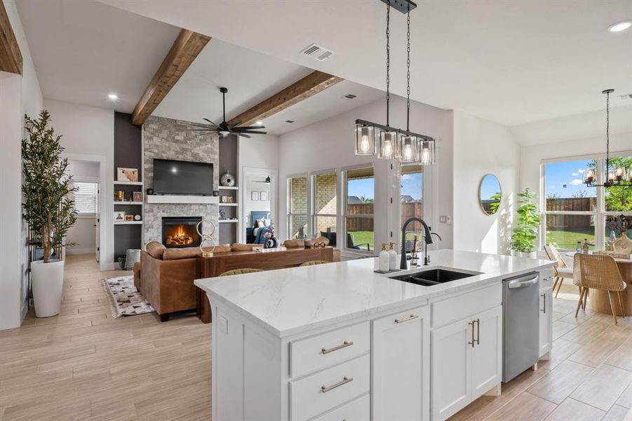 Furnished interior view inside a new home in Pecan Plantation, Granbury (Image 19).