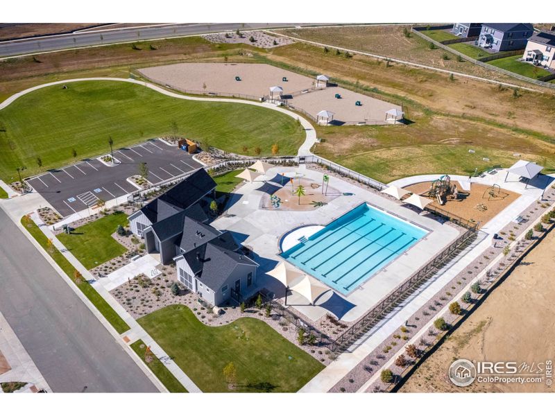 Community pool, splash pad, playground and dog parks.