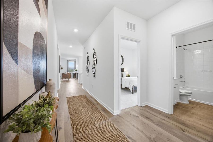 Furnished interior view inside a new home in , Okahumpka (Image 5).