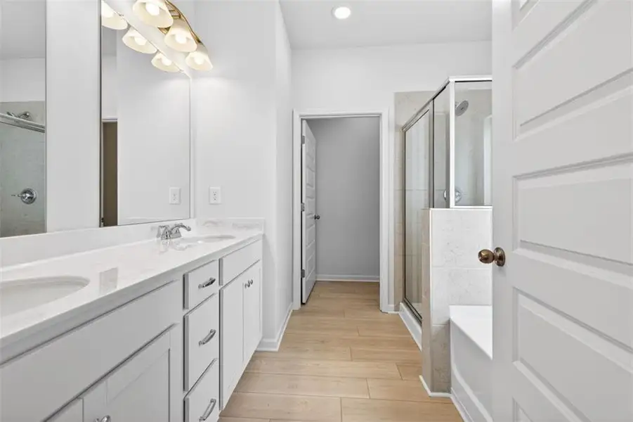 Furnished interior view inside a new home in Allen Manor, Hoschton (Image 9).