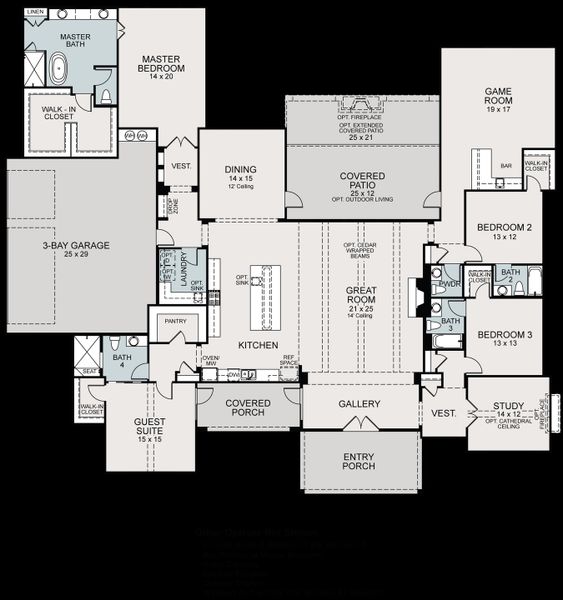 Midland Floor Plan Layout, Enchanted Bluff, Garden Ridge | Sitterle Homes Midland Floor Plan Layout, Enchanted Bluff, Garden Ridge | Sitterle Homes