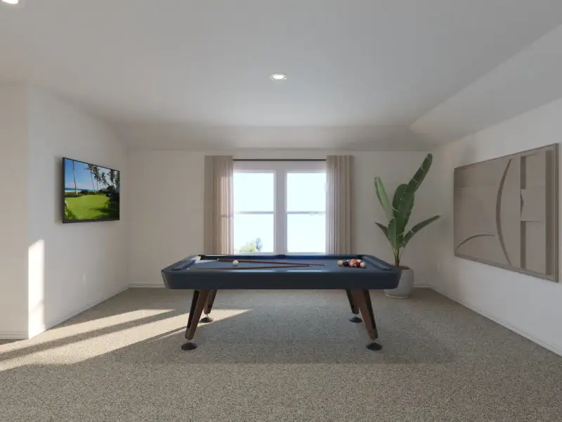 Furnished interior view inside a new home in Parks at Foster Crossing - Premier Series, Anna (Image 6).