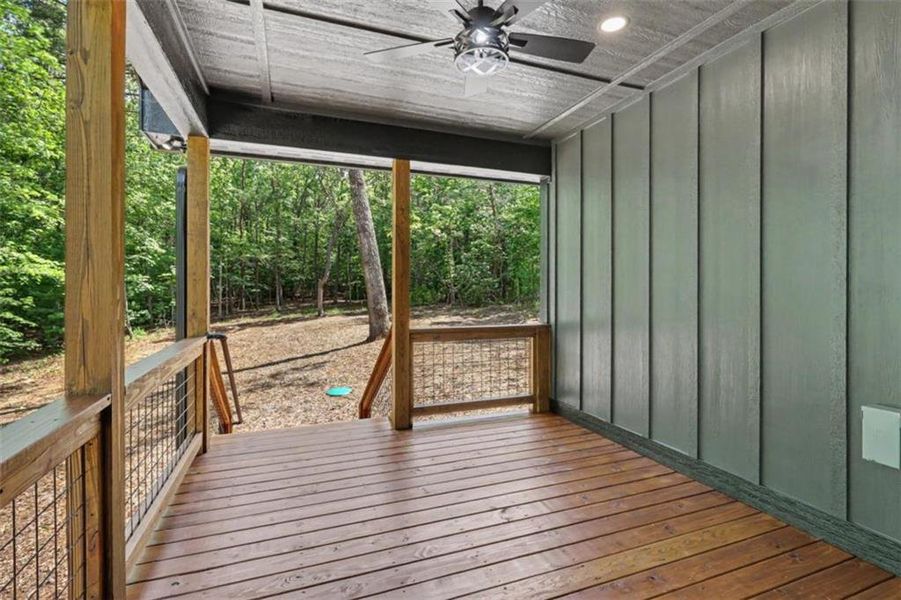 Exterior details and patio area of a home in , Blairsville (Image 26).