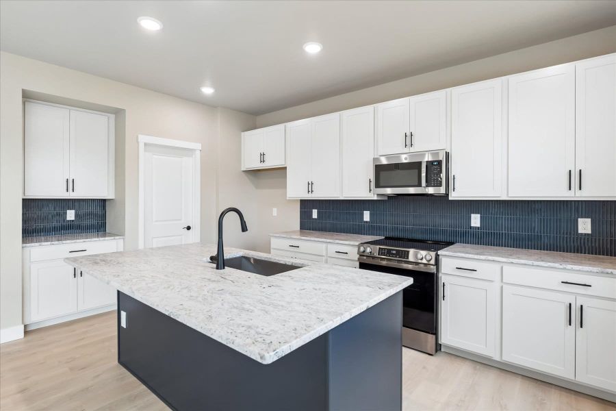 Furnished interior view inside a new home in Aspen Meadows-4, Colorado Springs (Image 10).