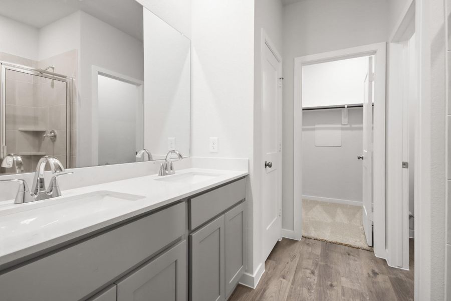 Furnished interior view inside a new home in Lakes at Black Oak, Magnolia (Image 8).
