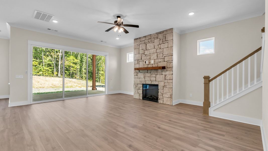 Furnished interior view inside a new home in Brush Creek, Fairview (Image 7). Furnished interior view inside a new home in Brush Creek, Fairview (Image 7).