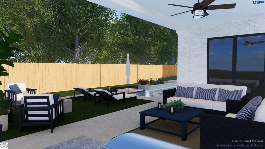 (Pool rendering is illustrative only and not included in the list price)