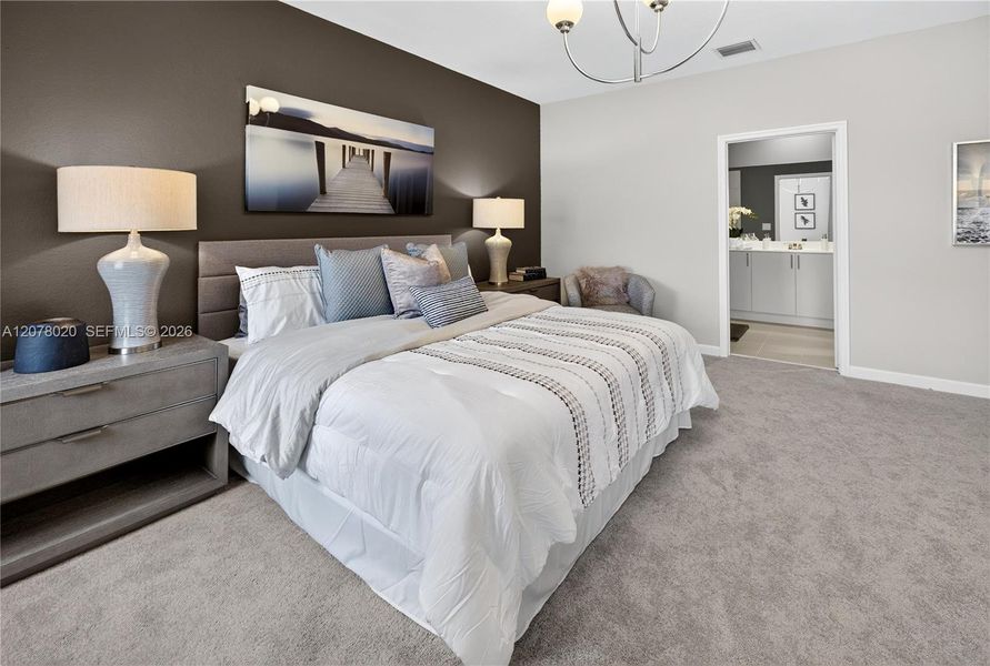 Furnished interior view inside a new home in Acacia Groves, Miami (Image 14).