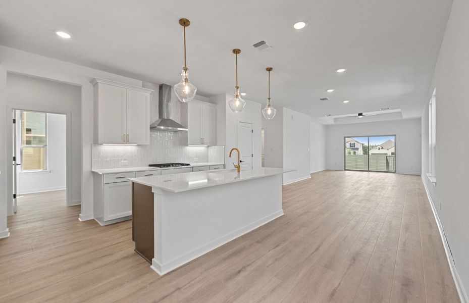 Furnished interior view inside a new home in Wolf Ranch, Georgetown (Image 11).