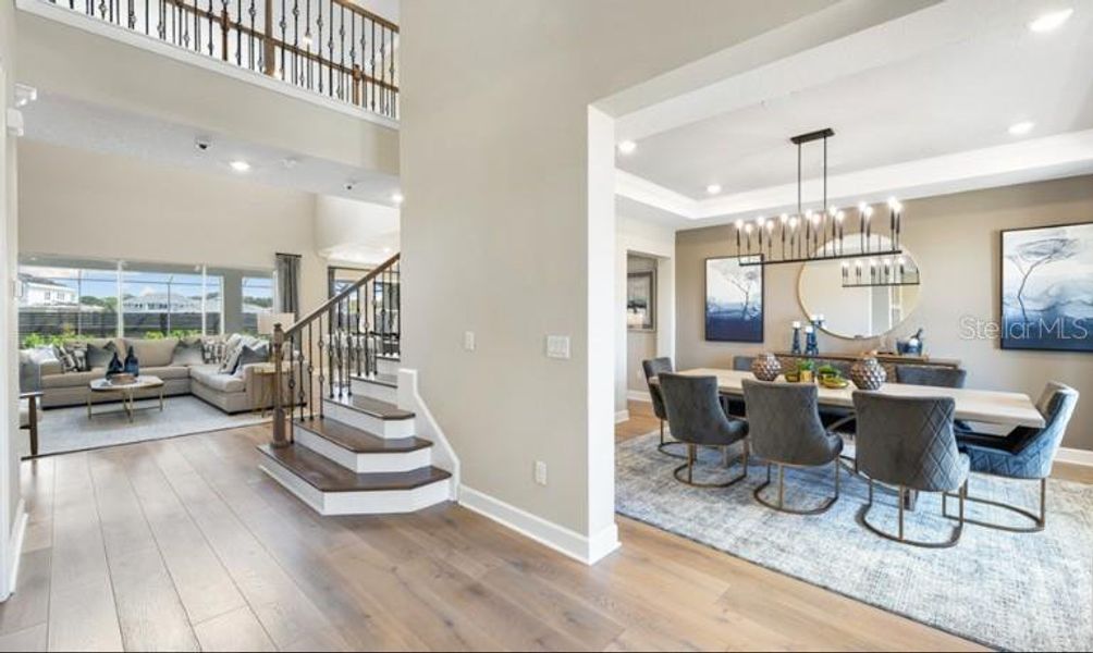 Furnished interior view inside a new home in Victoria Lakes, Odessa (Image 4). Furnished interior view inside a new home in Victoria Lakes, Odessa (Image 4).