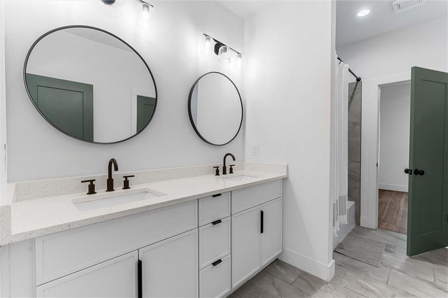 Furnished interior view inside a new home in , Atlanta (Image 51).