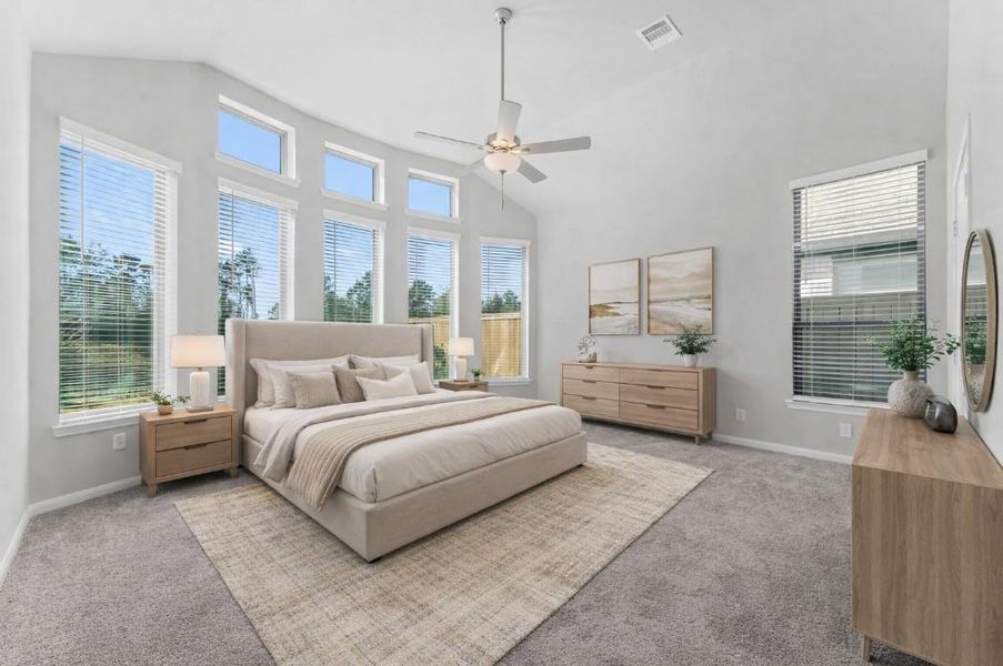 Furnished interior view inside a new home in The Highlands, Porter (Image 8). Furnished interior view inside a new home in The Highlands, Porter (Image 8).