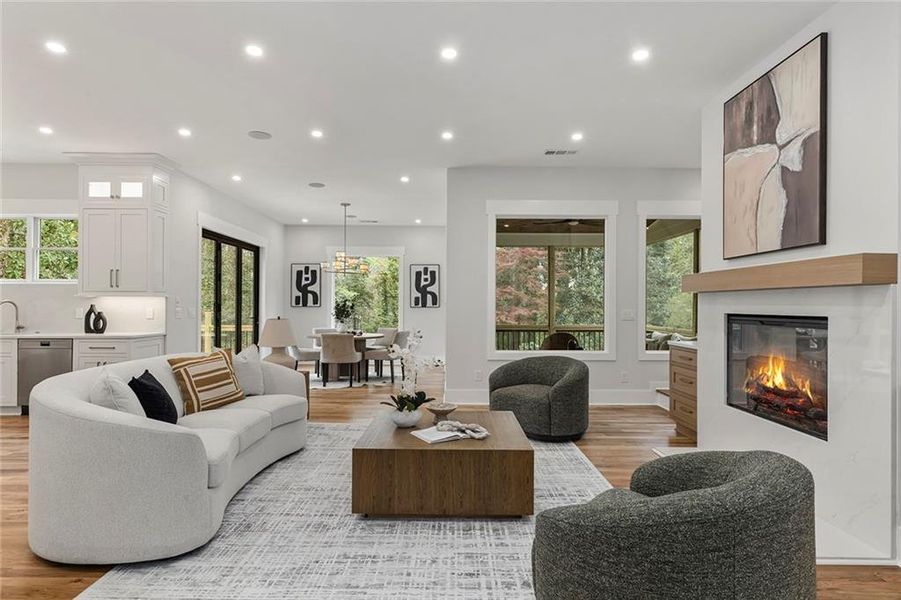 Furnished interior view inside a new home in , Atlanta (Image 14).