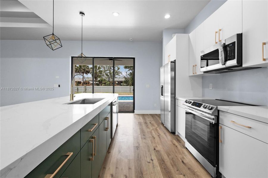 Furnished interior view inside a new home in , Cape Coral (Image 11). Furnished interior view inside a new home in , Cape Coral (Image 11).