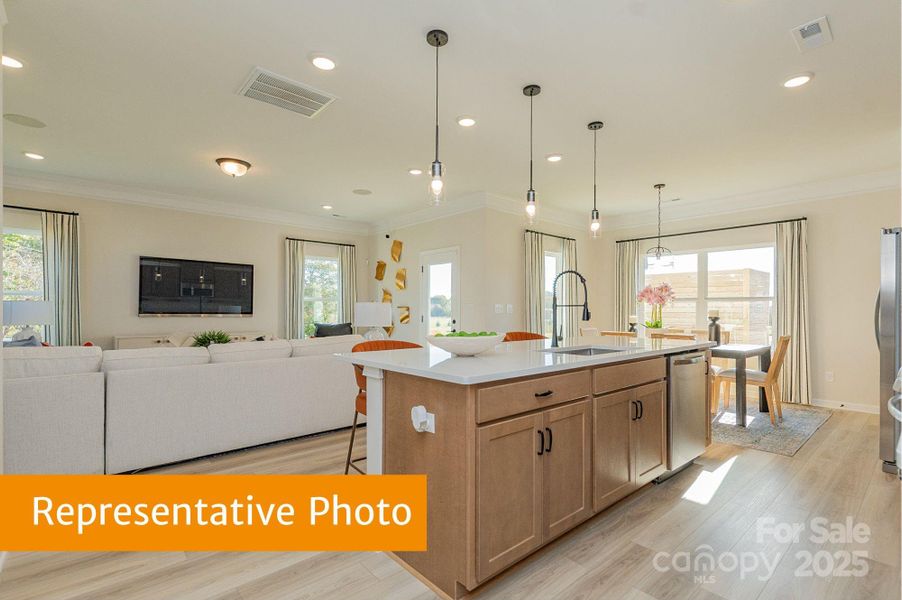 Furnished interior view inside a new home in Country Club Village, Salisbury (Image 3). Furnished interior view inside a new home in Country Club Village, Salisbury (Image 3).