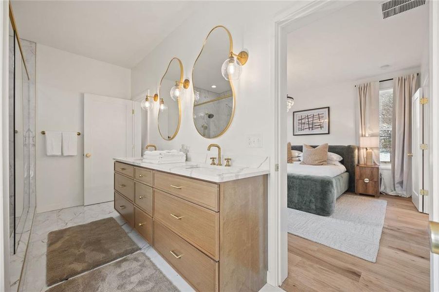 Furnished interior view inside a new home in , Decatur (Image 15).