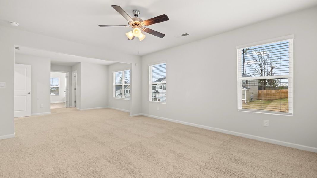 Representative unfurnished interior of a home built from the Halton by D.R. Horton in Highland Hills, Graniteville (Image 23).