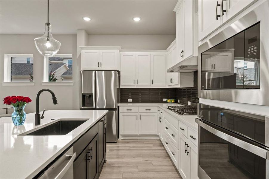 Furnished interior view inside a new home in HomeTown Garden, North Richland Hills (Image 13). Furnished interior view inside a new home in HomeTown Garden, North Richland Hills (Image 13).