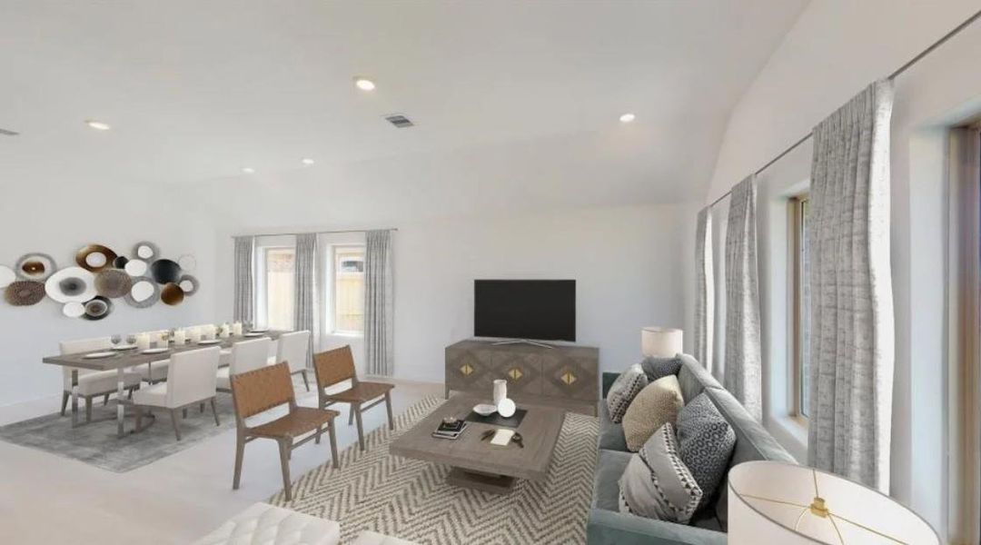Furnished interior view inside a new home in Samara, League City (Image 3).