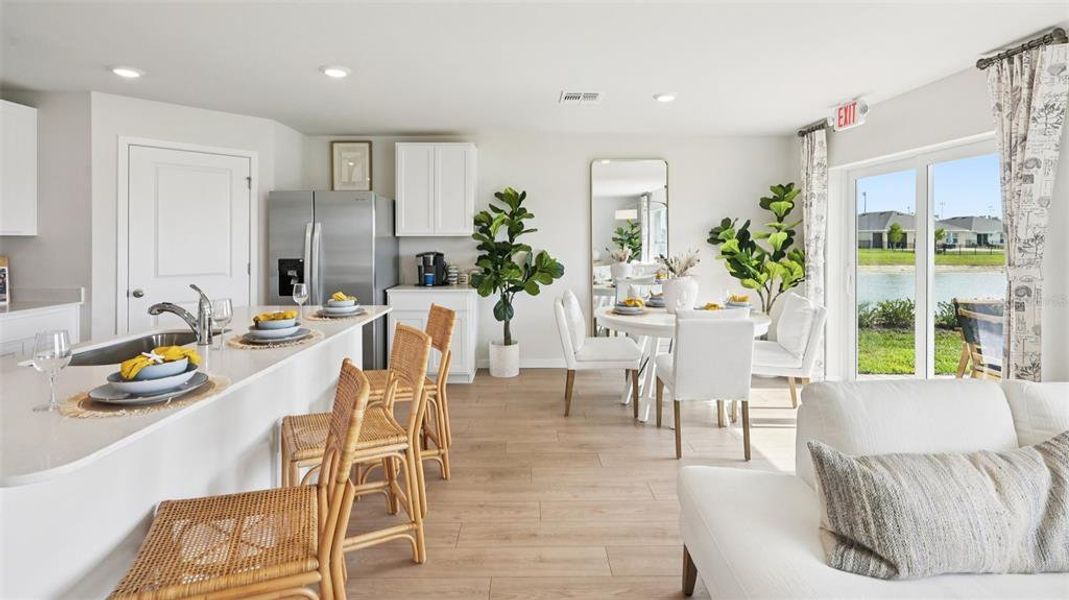 Furnished interior view inside a new home in Cove at West Port - Express, Port Charlotte (Image 11).