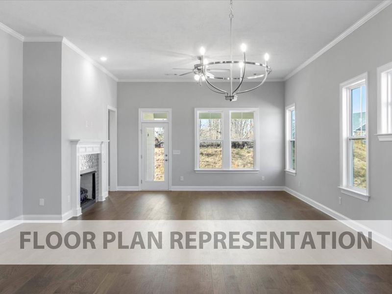 The Jamison Plan First Floor Representation Photo | Ivey Homes