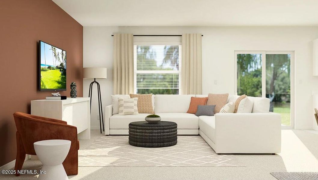 Furnished interior view inside a new home in Whistler Woods, Jacksonville (Image 12).