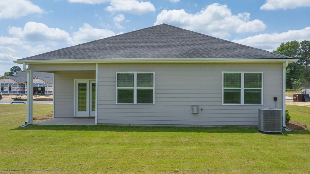 Representative exterior details of a home built from the Cali by D.R. Horton in Wrenfield at Chanticleer, North Augusta (Image 3).