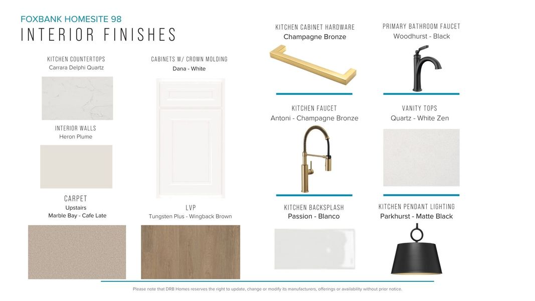 Furnished interior view inside a new home in Foxbank, Gray Court (Image 28).