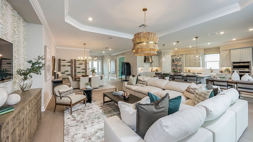 Representative furnished interior of a home built from the Pallazio by Taylor Morrison in Astor Creek Golf and Country Club, Port St. Lucie (Image 6).