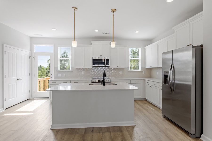 Furnished interior view inside a new home in Renaissance at White Oak, Garner (Image 7). Furnished interior view inside a new home in Renaissance at White Oak, Garner (Image 7).