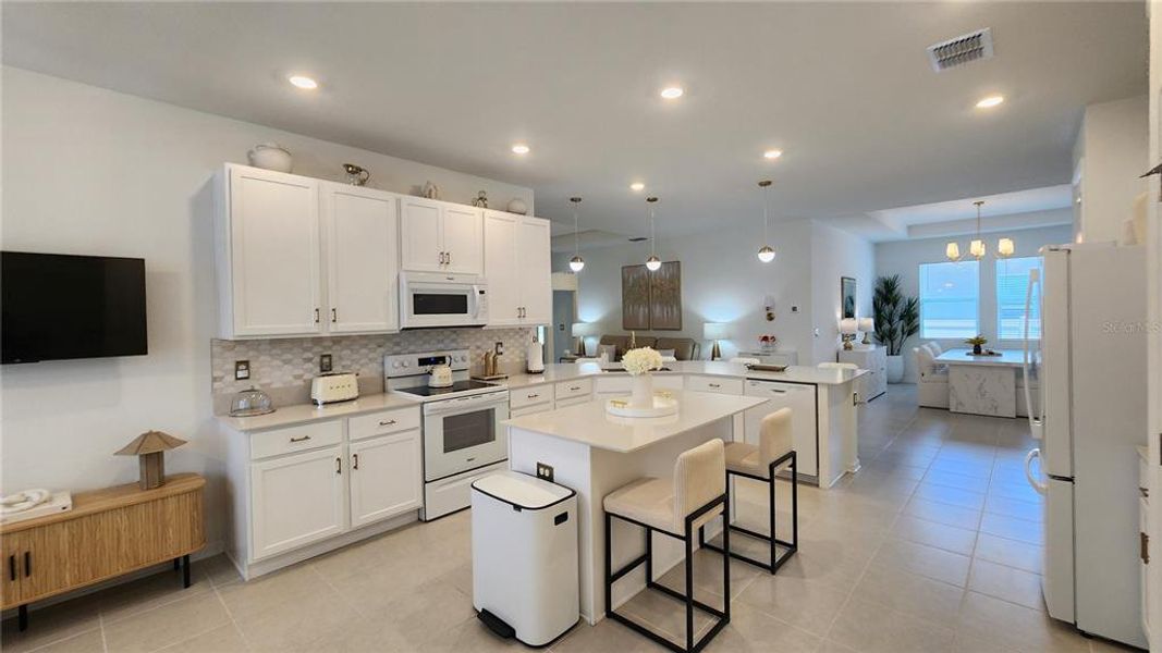 Furnished interior view inside a new home in Bronson's Ridge, Apopka (Image 23). Furnished interior view inside a new home in Bronson's Ridge, Apopka (Image 23).