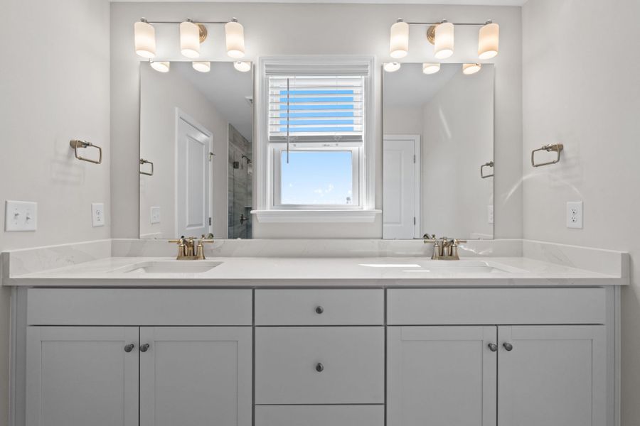 Furnished interior view inside a new home in Lakeside Townes at Riverlights, Wilmington (Image 6).