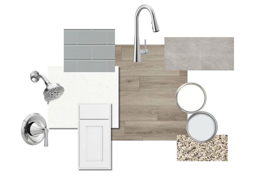 Sample of building materials used in homes in Rocky Creek Crossing, Fort Worth (Image 26).