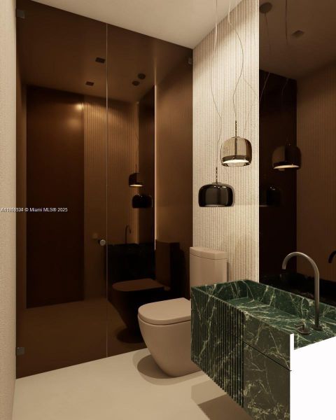 Furnished interior view inside a new home in , Key Biscayne (Image 10). Furnished interior view inside a new home in , Key Biscayne (Image 10).